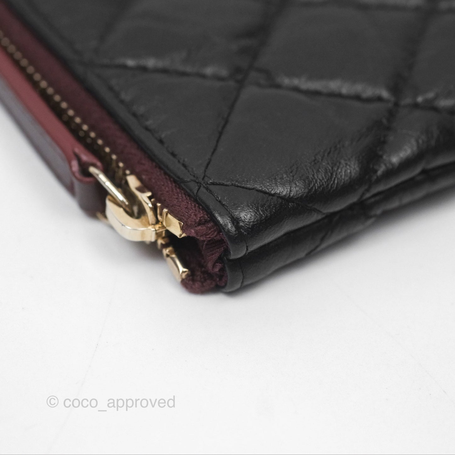 Chanel Quilted Mini Reissue O Case Black Calfskin Aged Gold Hardware