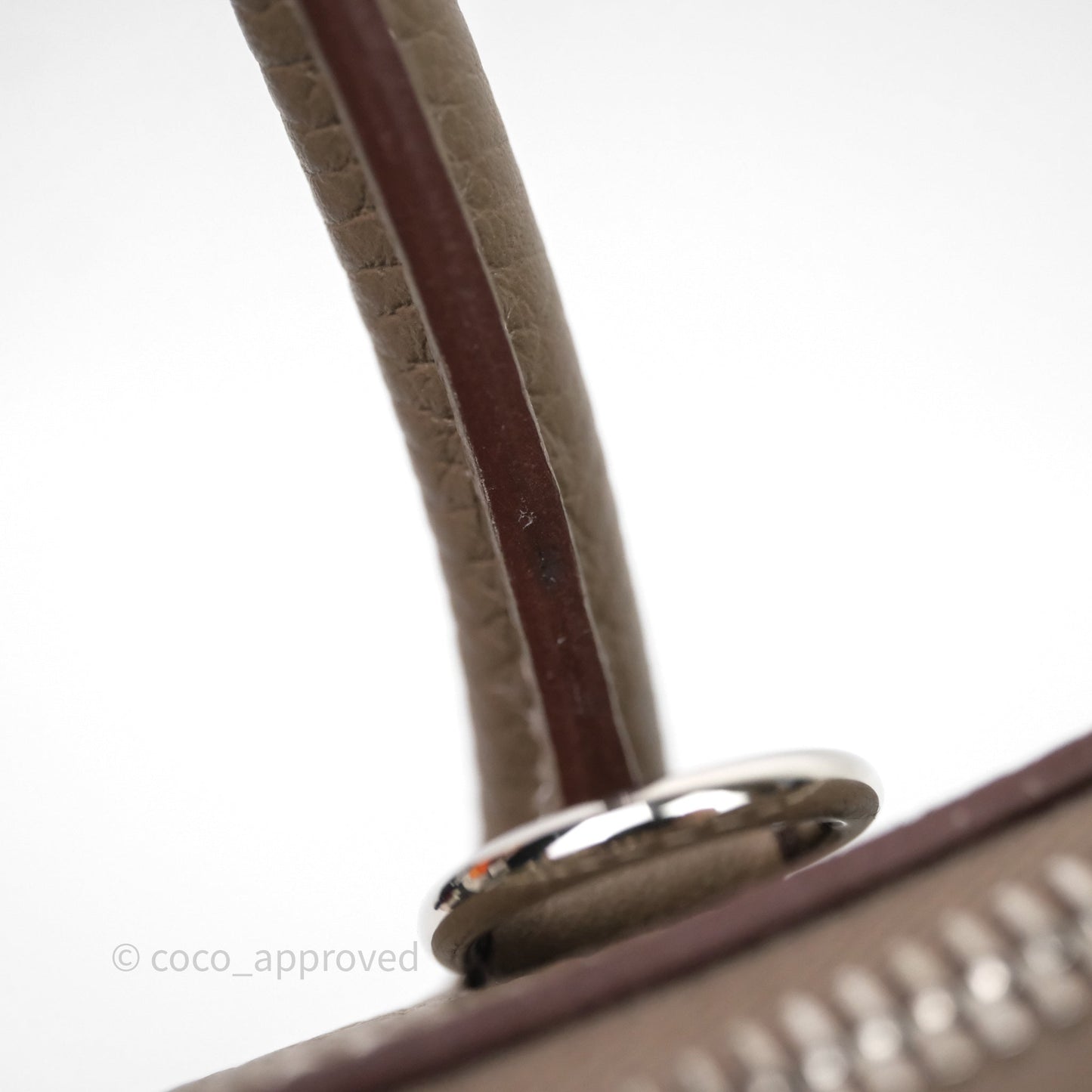 Hermès Bolide 31 Etoupe Evercolor Clemence Palladium Hardware