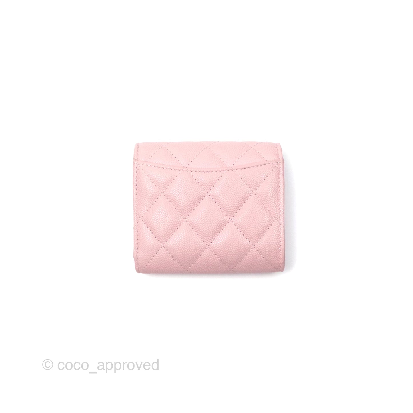 Chanel Classic Short Flap Wallet Pink Caviar Gold Hardware
