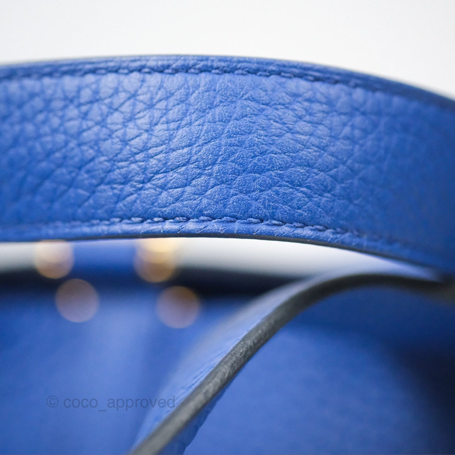 Hermès Picotin 18 Bleu Royal Clemence Gold Hardware