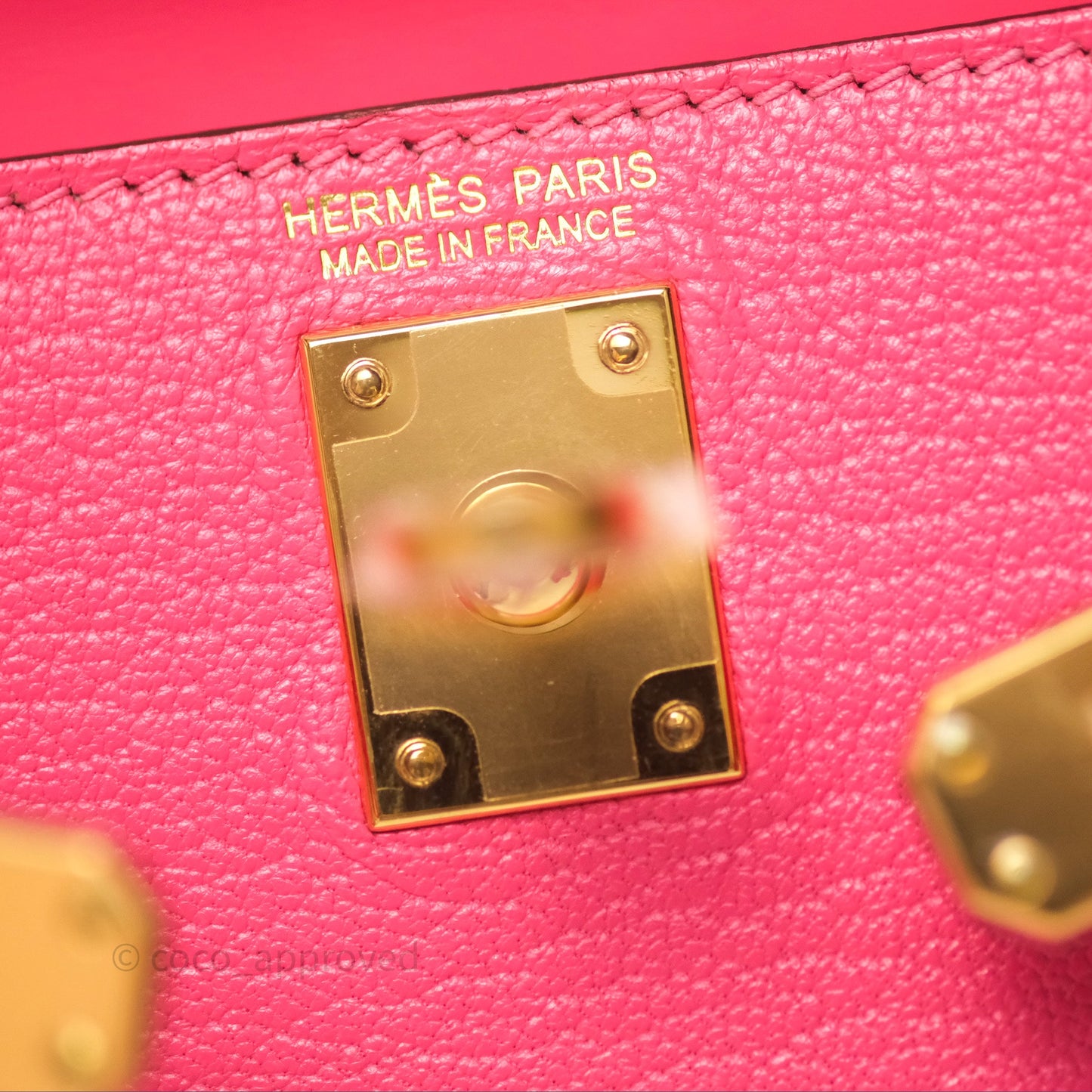 Hermès Mini Kelly II Rose Lipstick U5 Chevre Mysore Gold Hardware