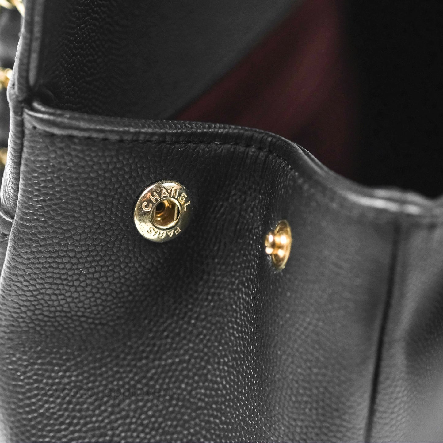 Chanel Quilted Medium Business Affinity Flap Matte Black Caviar Gold Hardware