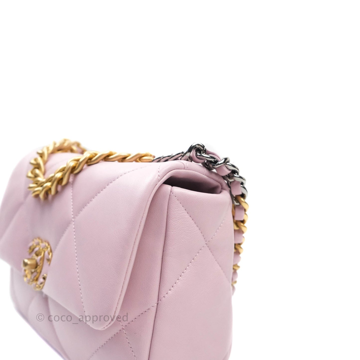 Chanel 19 Small Lilac Rose Claire Mixed Hardware