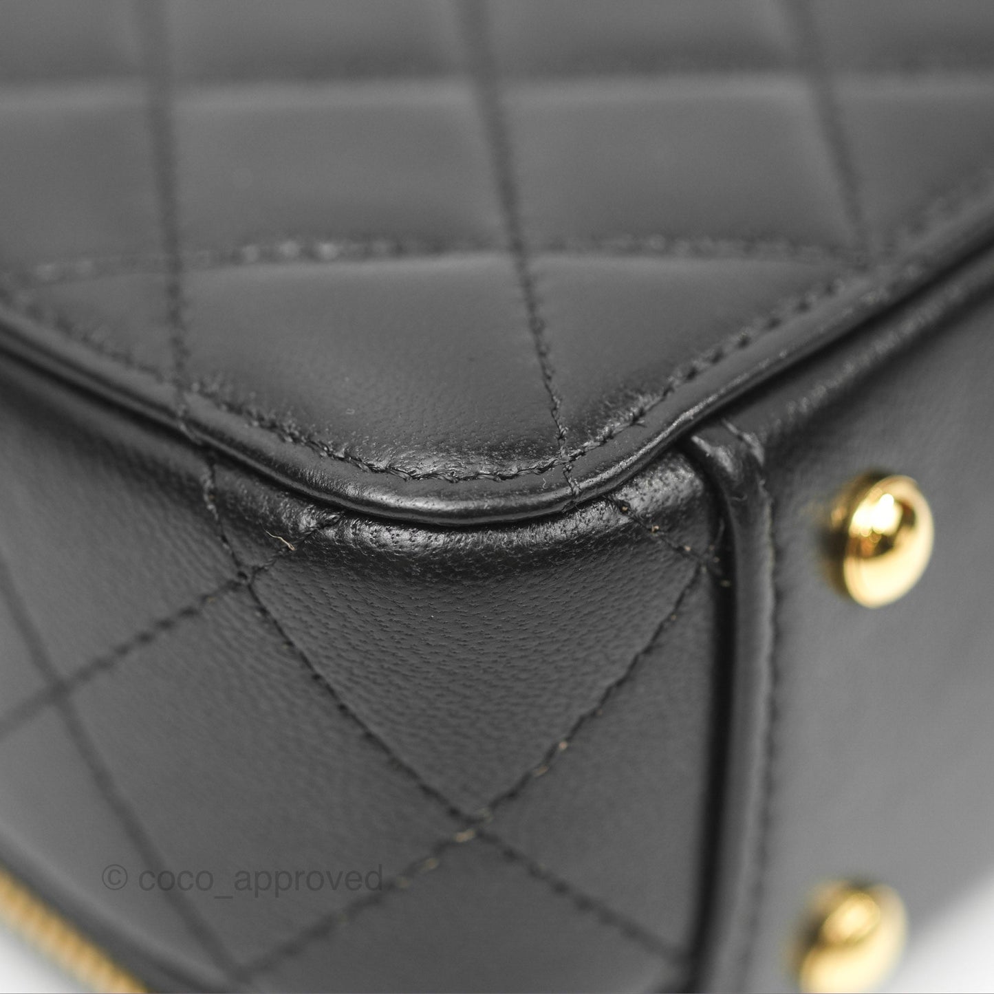 Chanel Small Clutch With Chain Black Lambskin Gold Hardware 23C