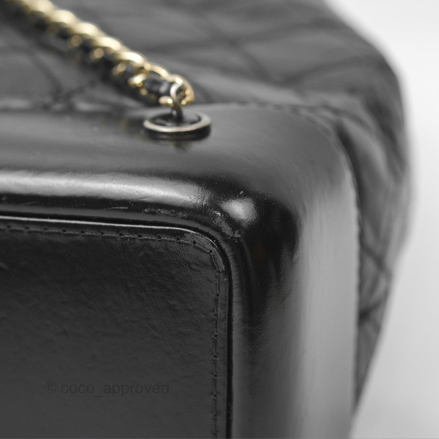 Chanel Small Gabrielle Backpack Black Aged Calfskin