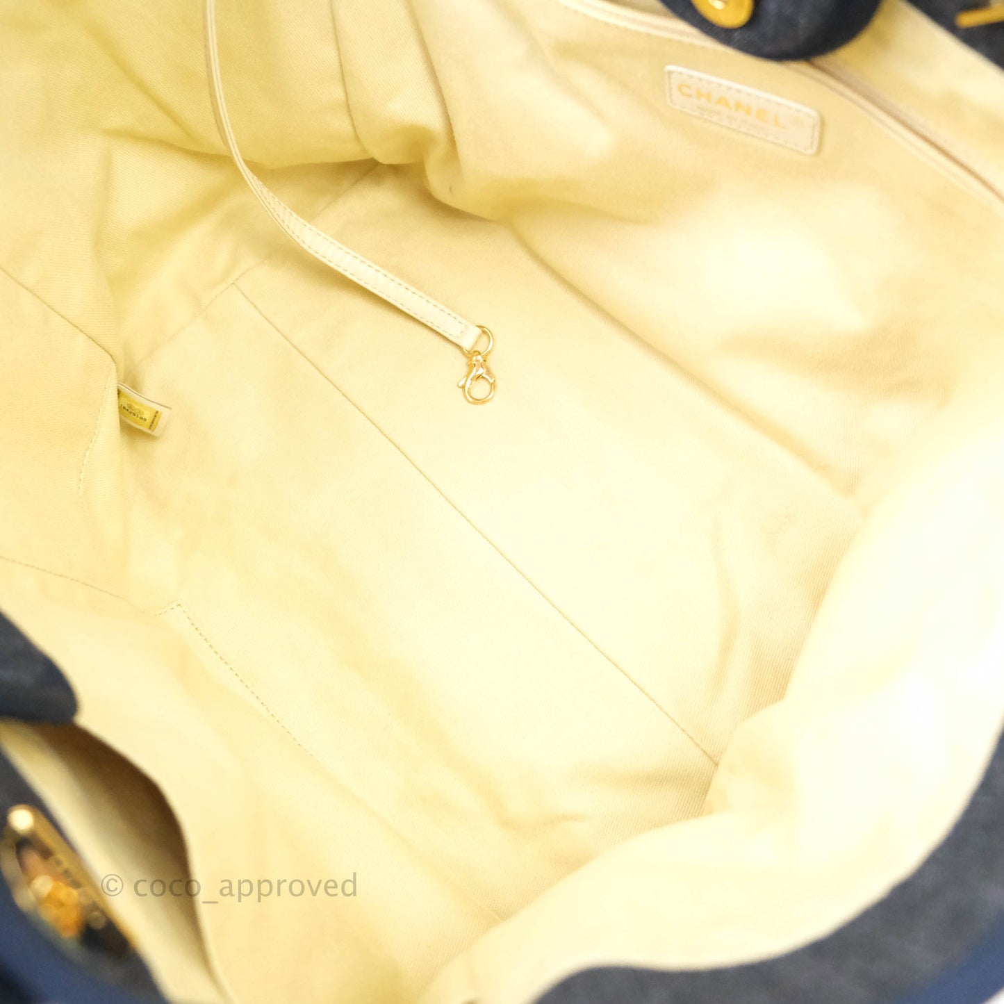 Chanel Canvas Large Deauville Tote Denim
