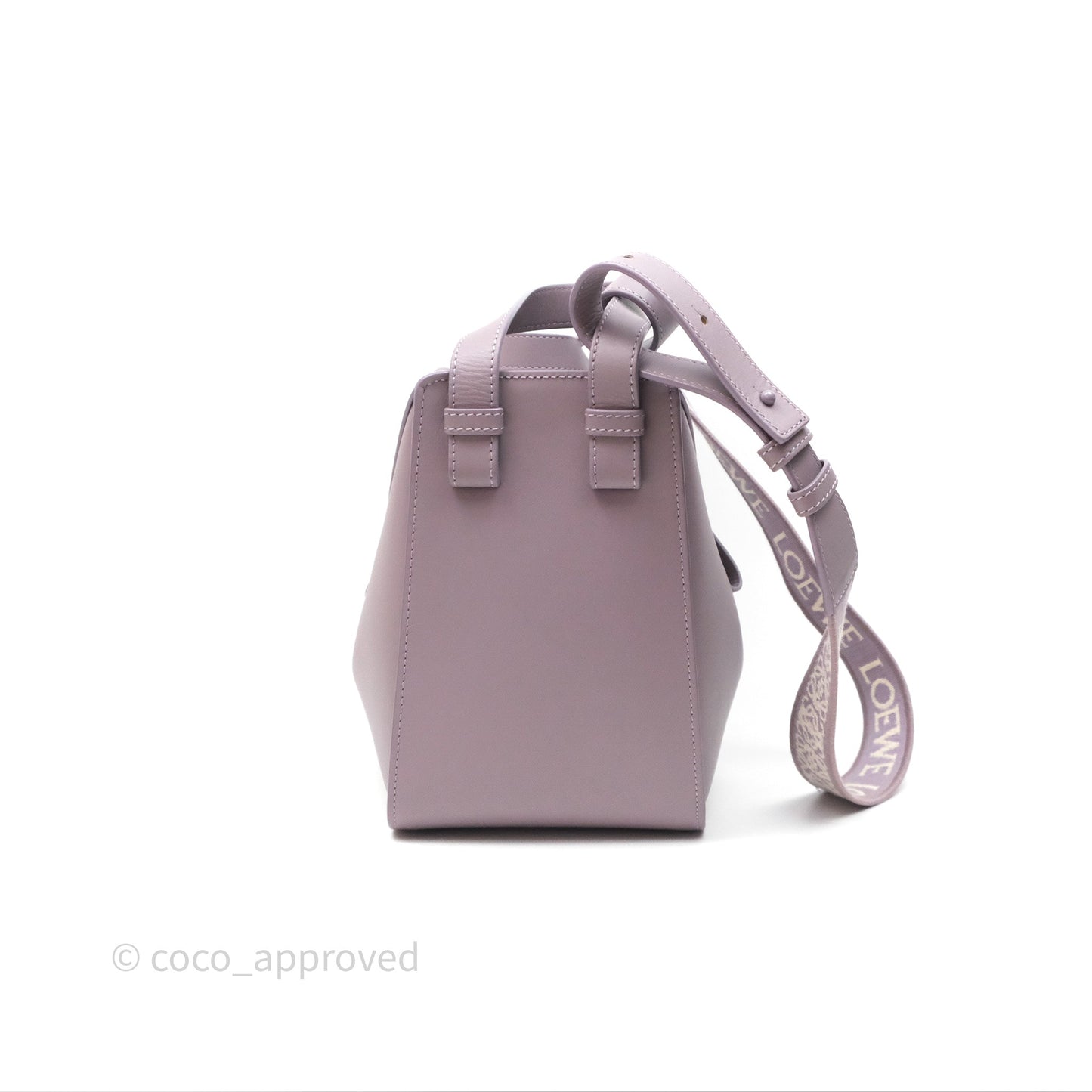 Loewe Small Hammock Shoulder Bag Calfskin Purple