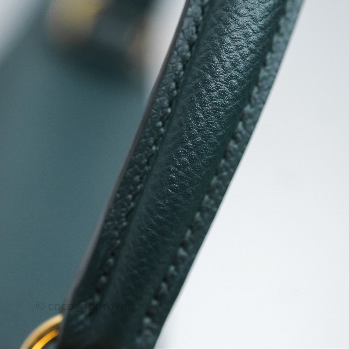 Hermès Kelly 28 Sellier Vert Cypres 6O Epsom Gold Hardware