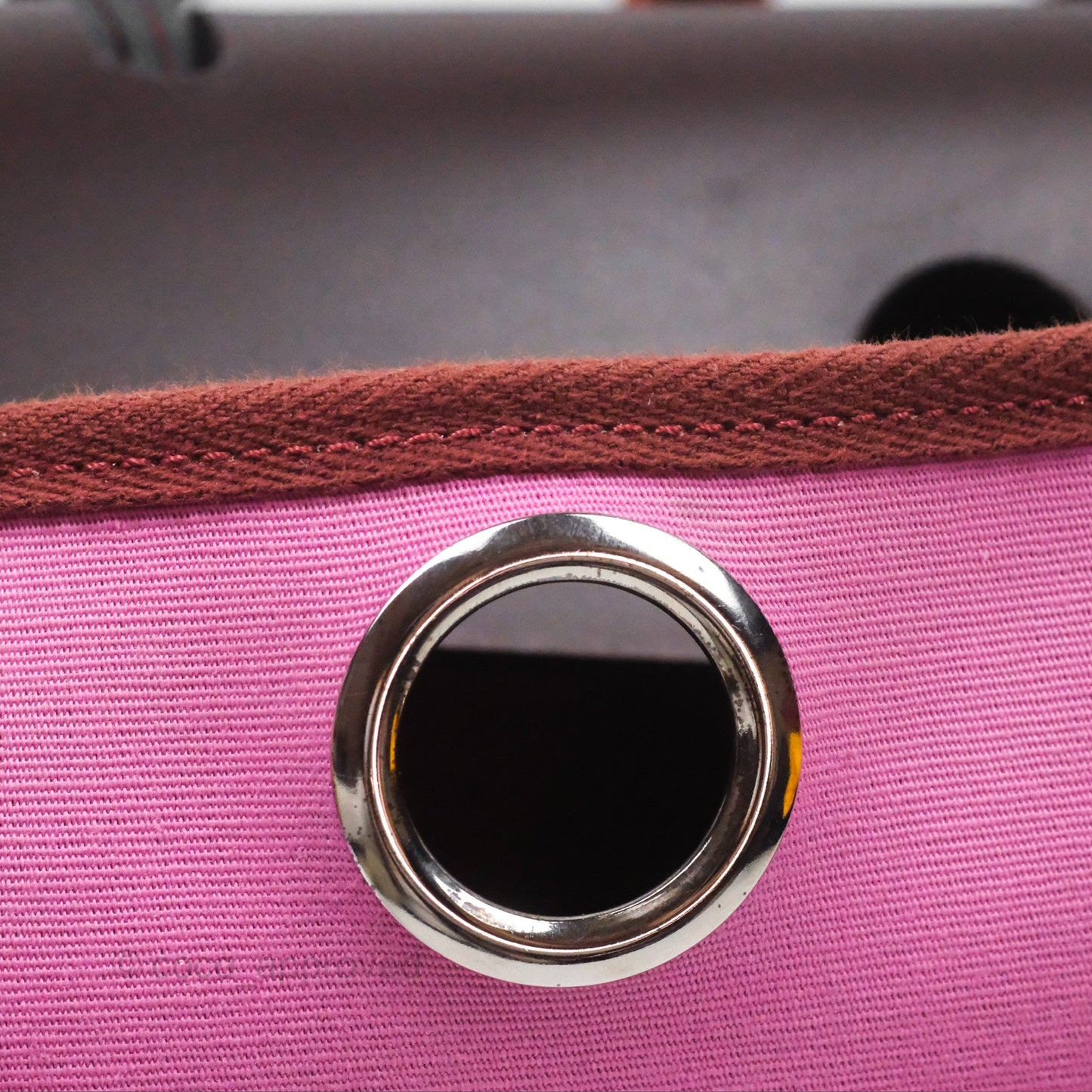 Hermès Herbag Zip 31 Retourne Rose Bubblegum L4/ Rubis B5 Canvas Palladium Hardware