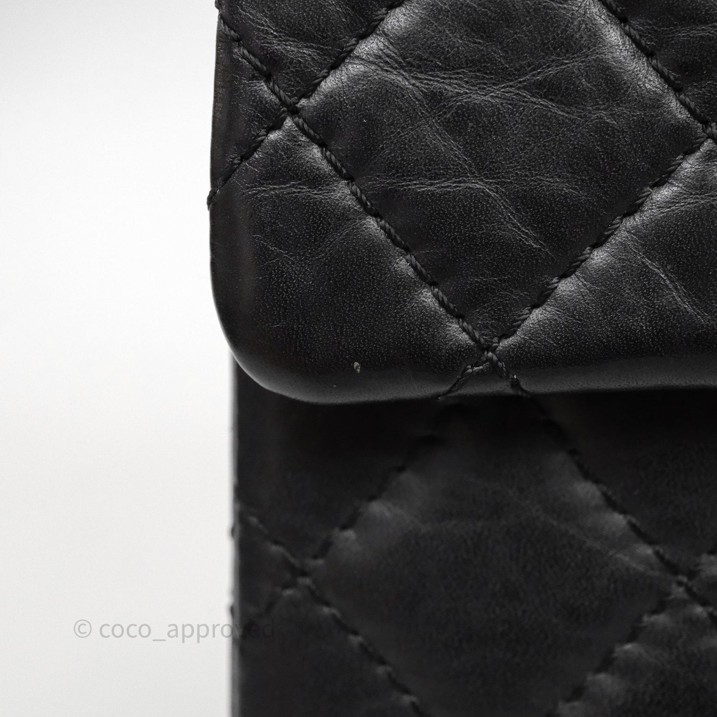 Chanel Reissue Quilted Aged Calfskin Black Gold Hardware 226