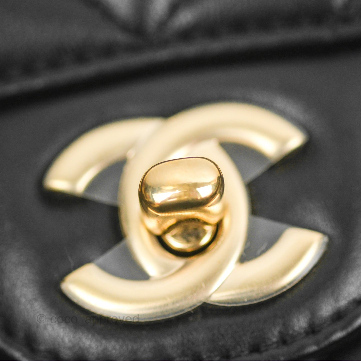 Chanel Chevron Mini Rectangular Flap Black Lambskin Gold Hardware