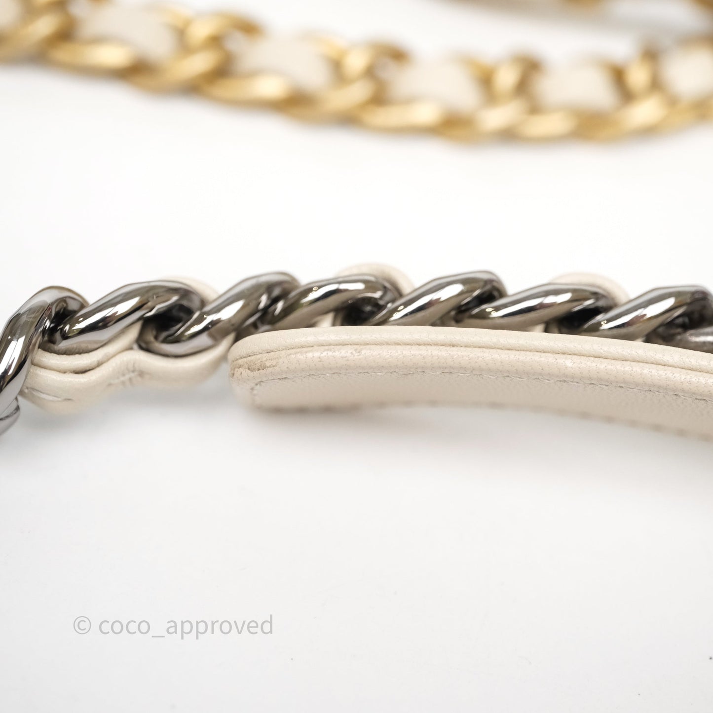 Chanel 19 Small Ivory Mixed Hardware