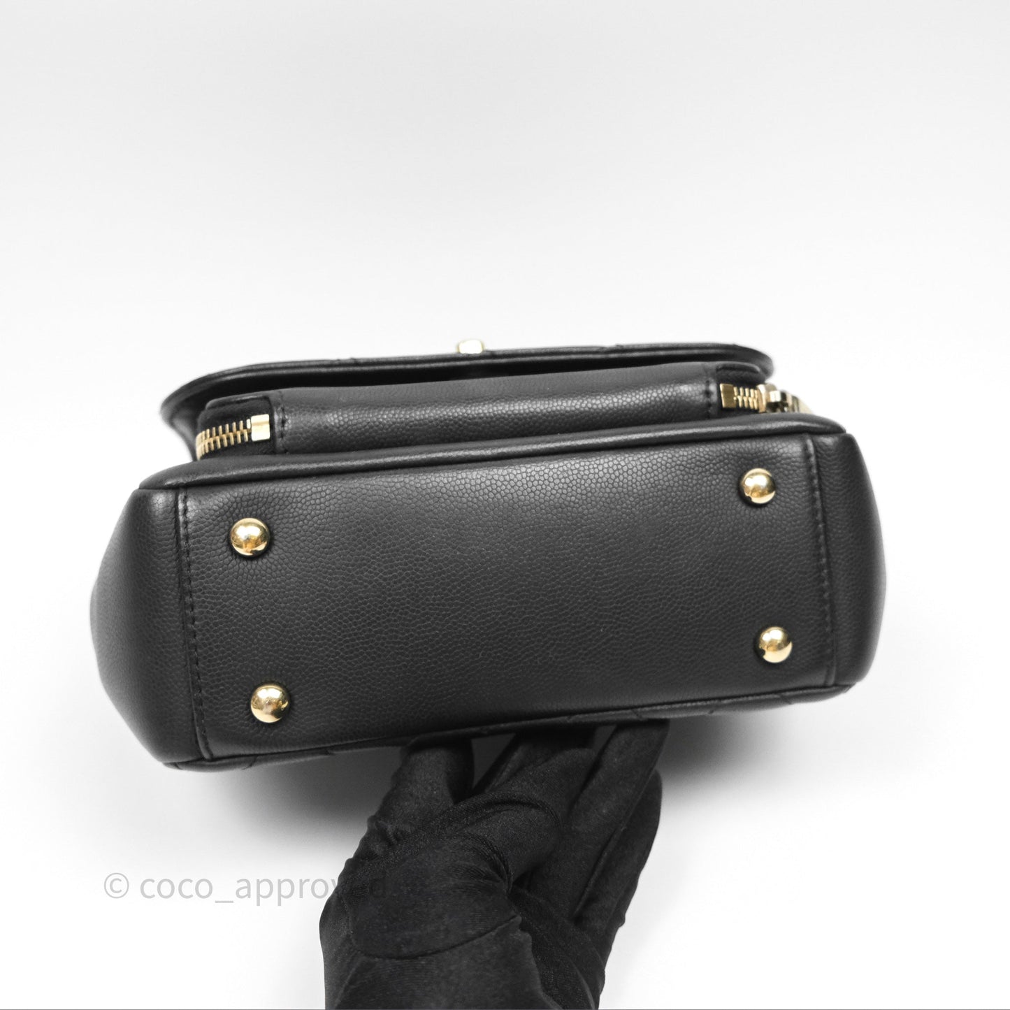 Chanel Quilted Small Business Affinity Flap Black Caviar Gold Hardware