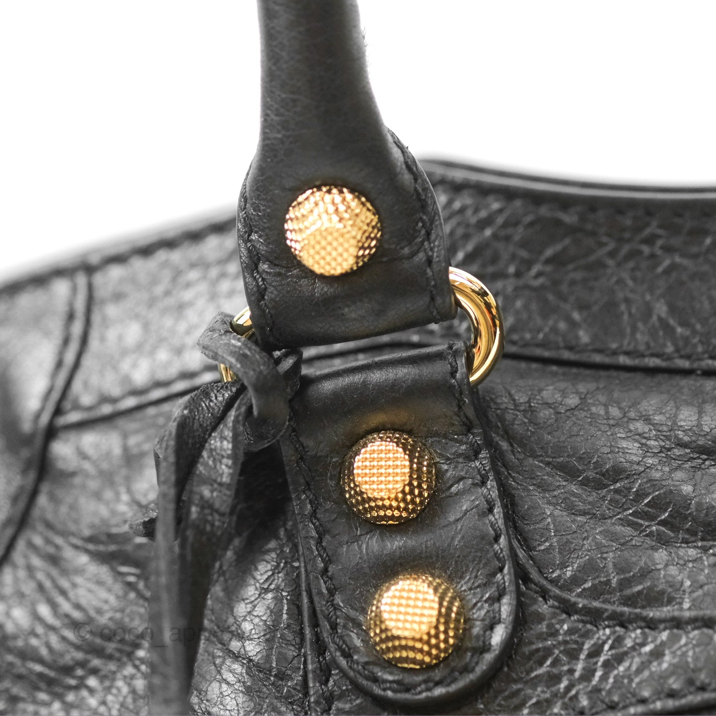 Balenciaga Classic City Bag Black Calfskin Gold Hardware