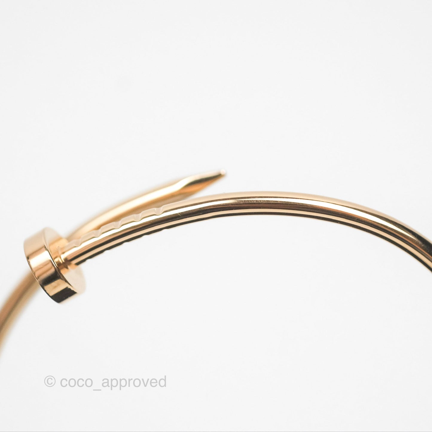 Cartier Small Juste Un Clou Bracelet Rose Gold Size 15