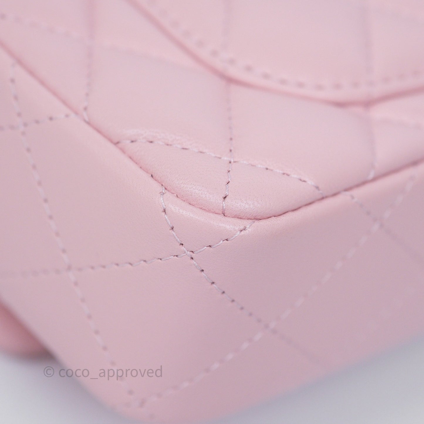 Chanel Quilted Extra Mini Rectangular Flap Pink Lambskin Gold Hardware