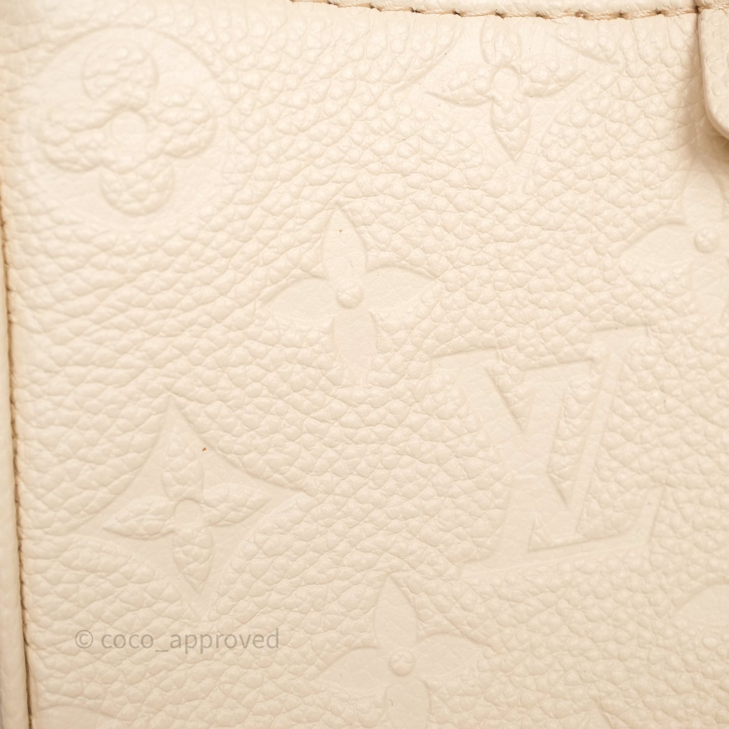 Louis Vuitton Easy Pouch On Strap Crème Monogram Empreinte Leather