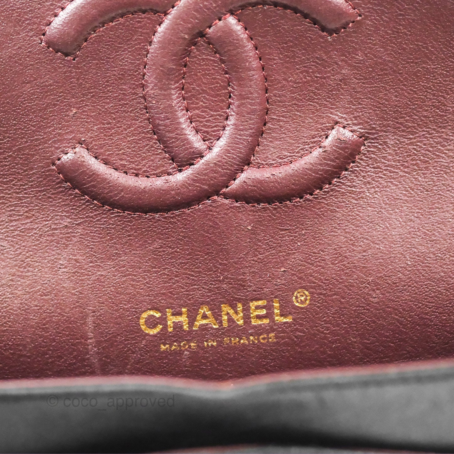 Chanel Classic M/L Medium Flap Quilted Black Lambskin Gold Hardware