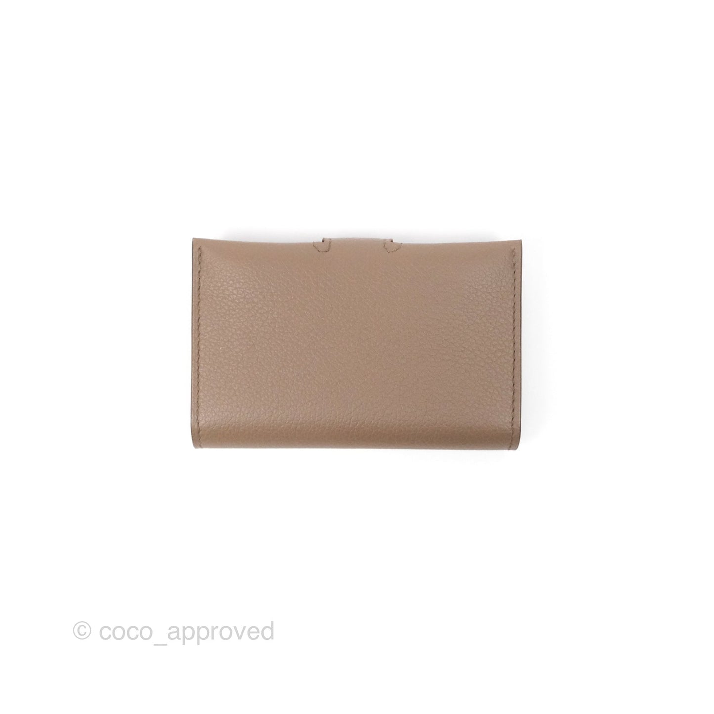 Hermès R.M.S Card Holder Etoupe Palladium Hardware