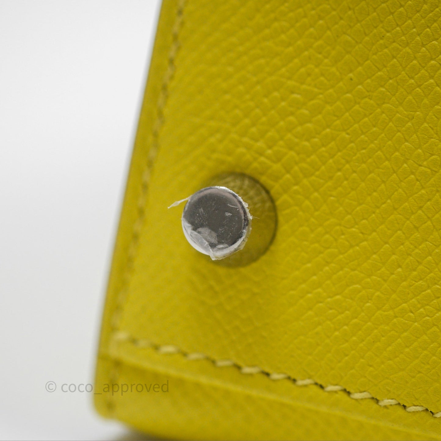 Hermès Kelly 28 Lime 9R Epsom Palladium Hardware