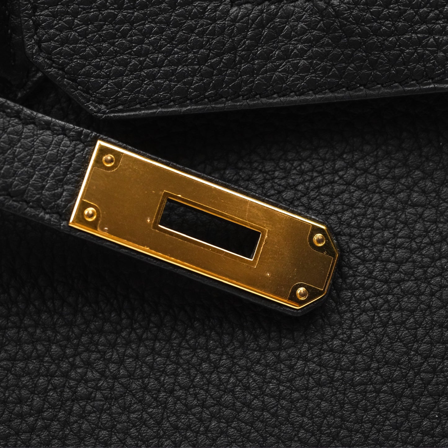 Hermès Birkin 30 Retourne Black Noir 89 Togo Gold Hardware