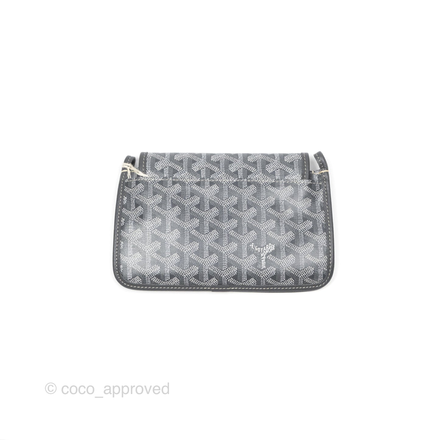 Goyard Plumet Pocket Wallet Grey Goyardine Canvas