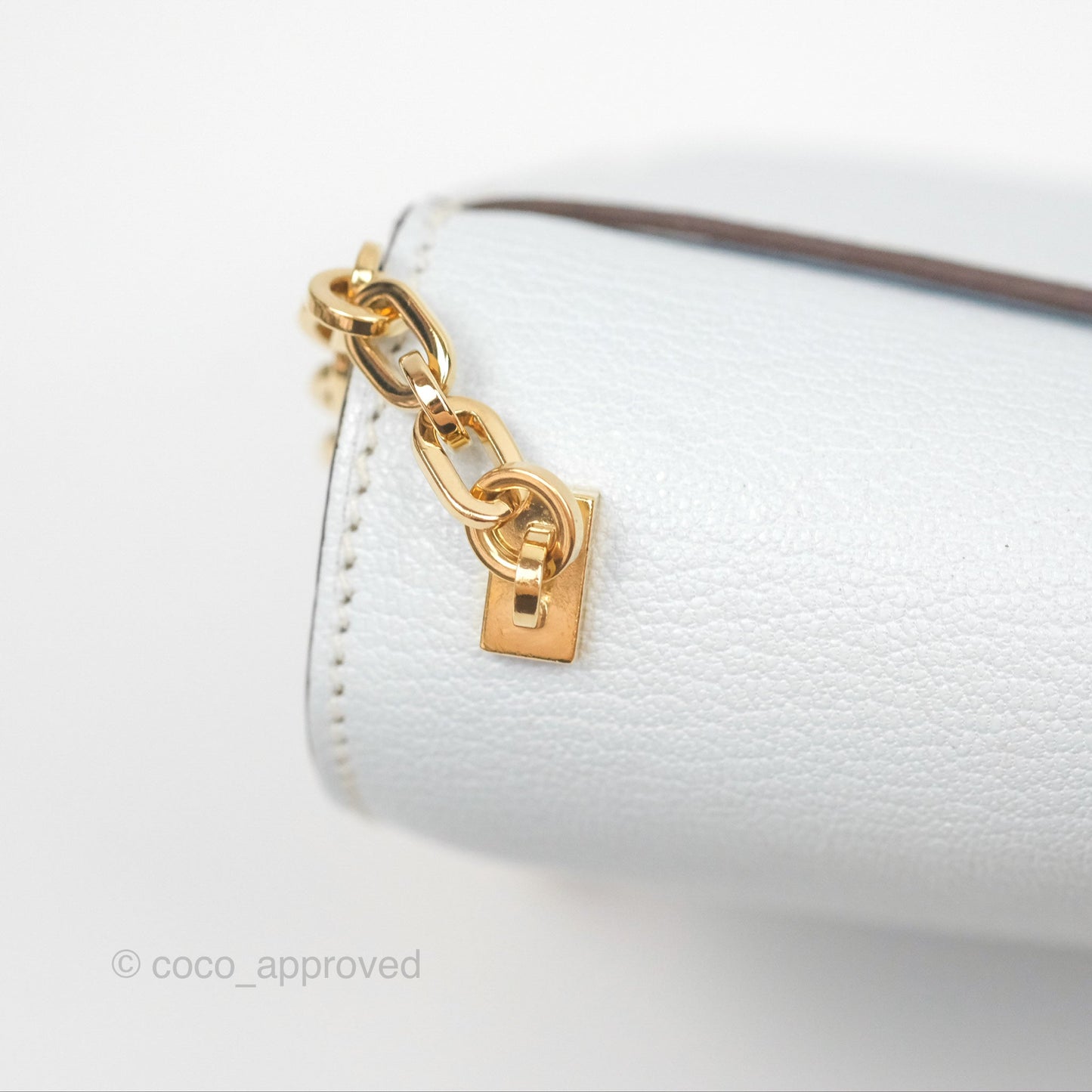 Hermes Mini Verrou Bleu Brume Chèvre Mysore Gold Hardware