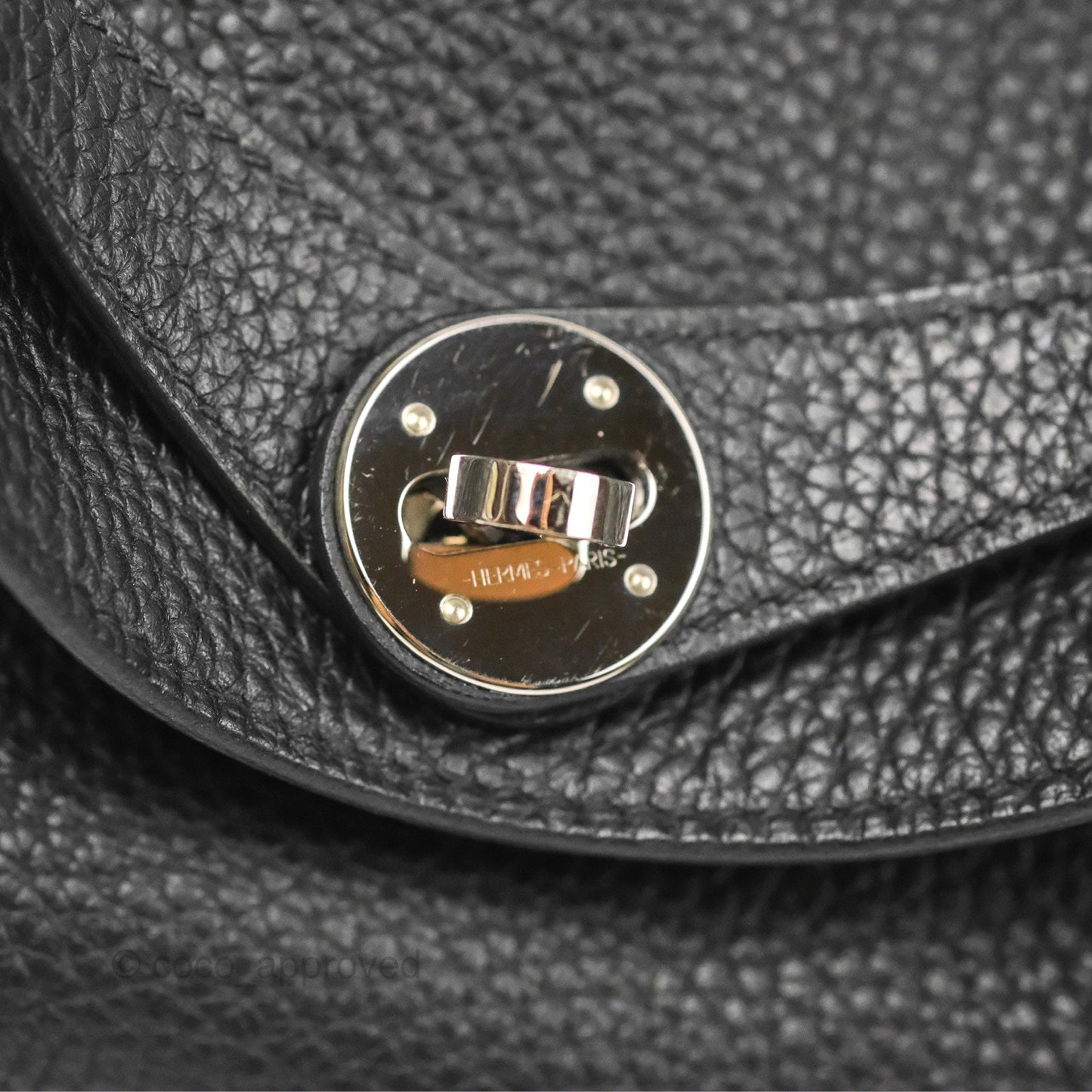 Hermès Lindy 26 Black Clemence Silver Hardware