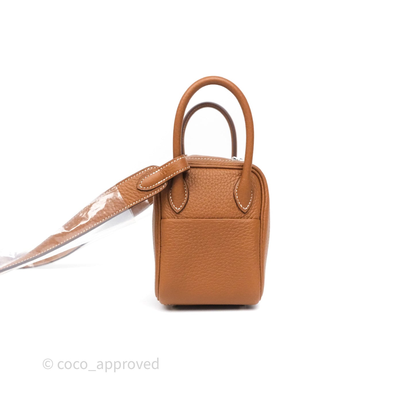 Hermès Mini Lindy 20 Gold 37 Clemence Palladium Hardware