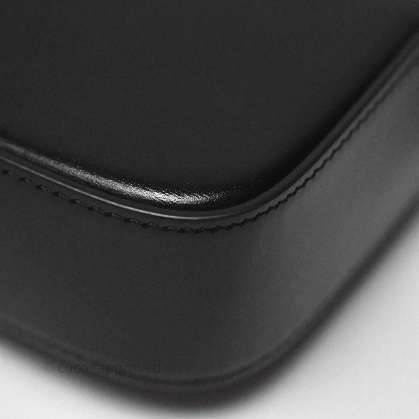Celine Mini Claude Triomphe Bag Black Shiny Calfskin
