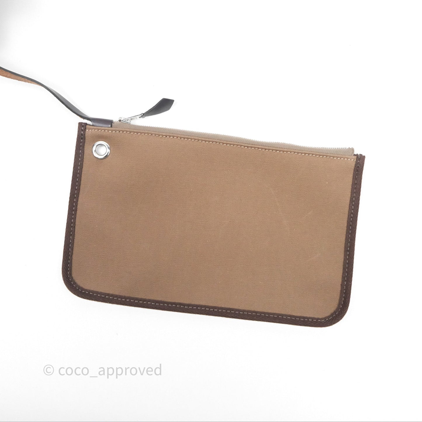 Hermès Herbag Zip 31 Retourne Etoupe 18/ Ebene 46 Canvas Palladium Hardware