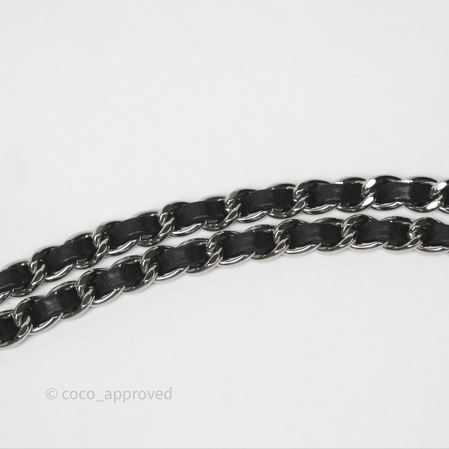 Chanel Quilted Wallet on Chain WOC Cambon Black Calfskin Silver Hardware