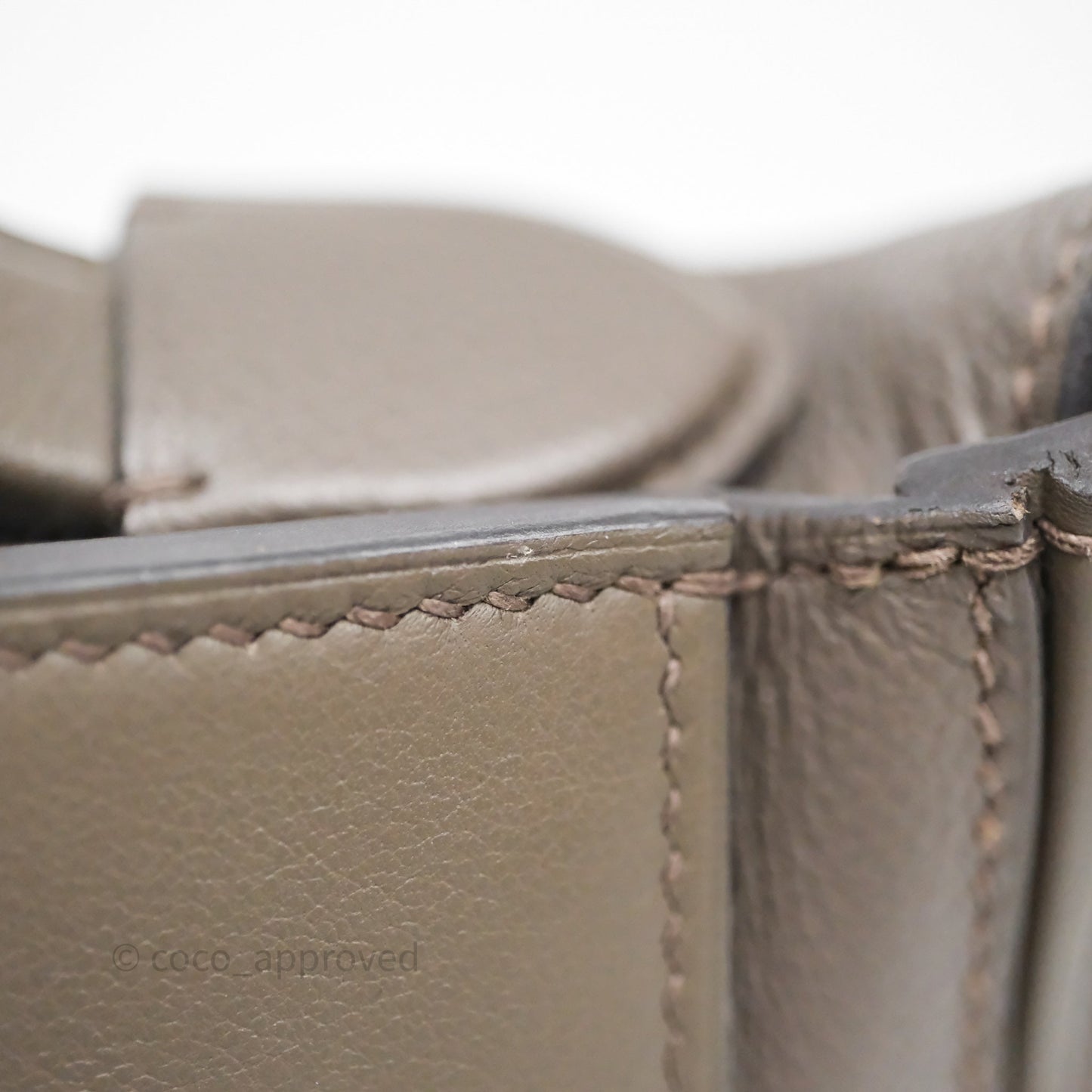 Hermès 24/24 21 Mini Gris Etain 8F Evercolor/ Swift Gold Hardware