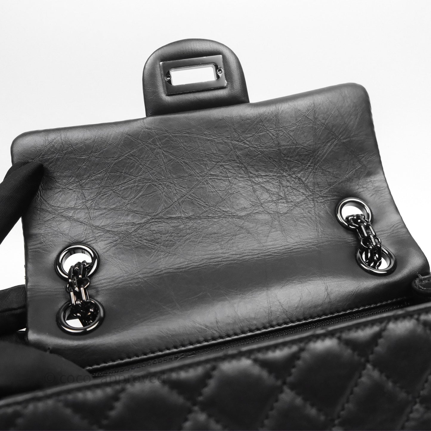 Chanel Quilted Mini Reissue 224 So Black Calfskin