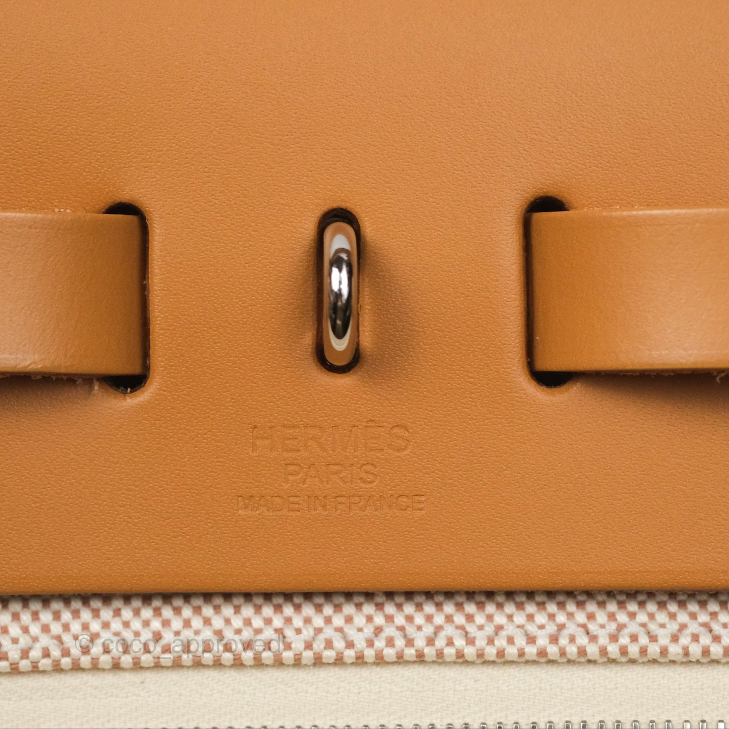 Hermès Herbag Zip 31 Bride De Gala Sable/ Ecru-Beige/ Nat sable Canvas Palladium Hardware
