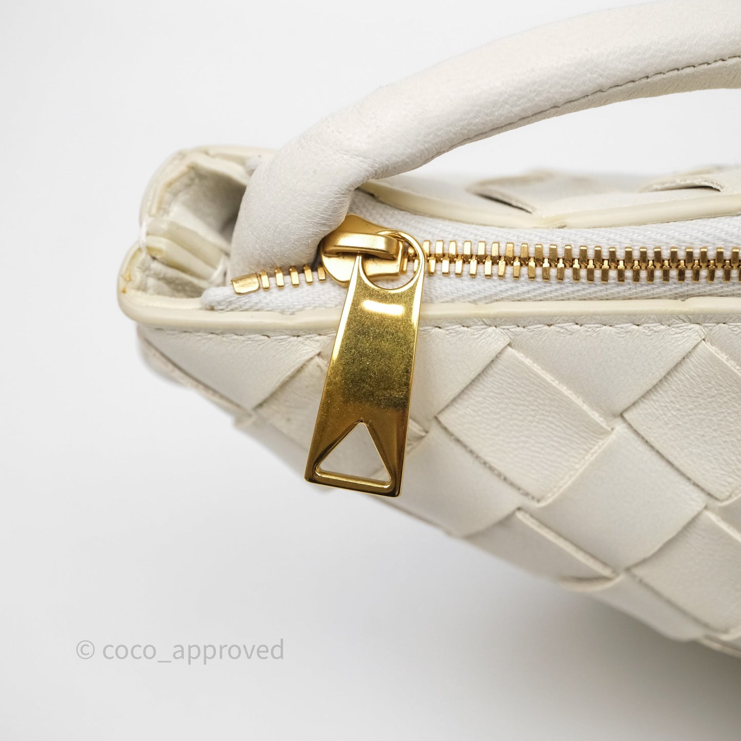 Bottega Veneta Small Turn Pouch Nappa Intrecciato White