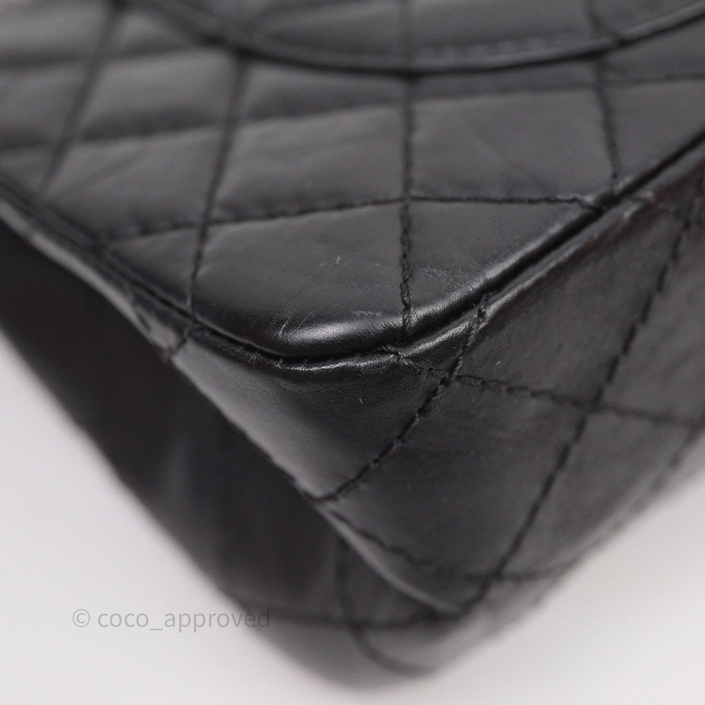 Chanel Reissue 225 Quilted Black Crumple Calfskin Ruthenium Hardware