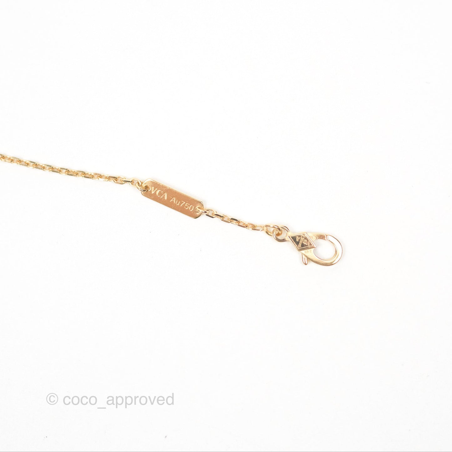 Van Cleef & Arpels Vintage Alhambra Pendant Celestial Blue Yellow Gold