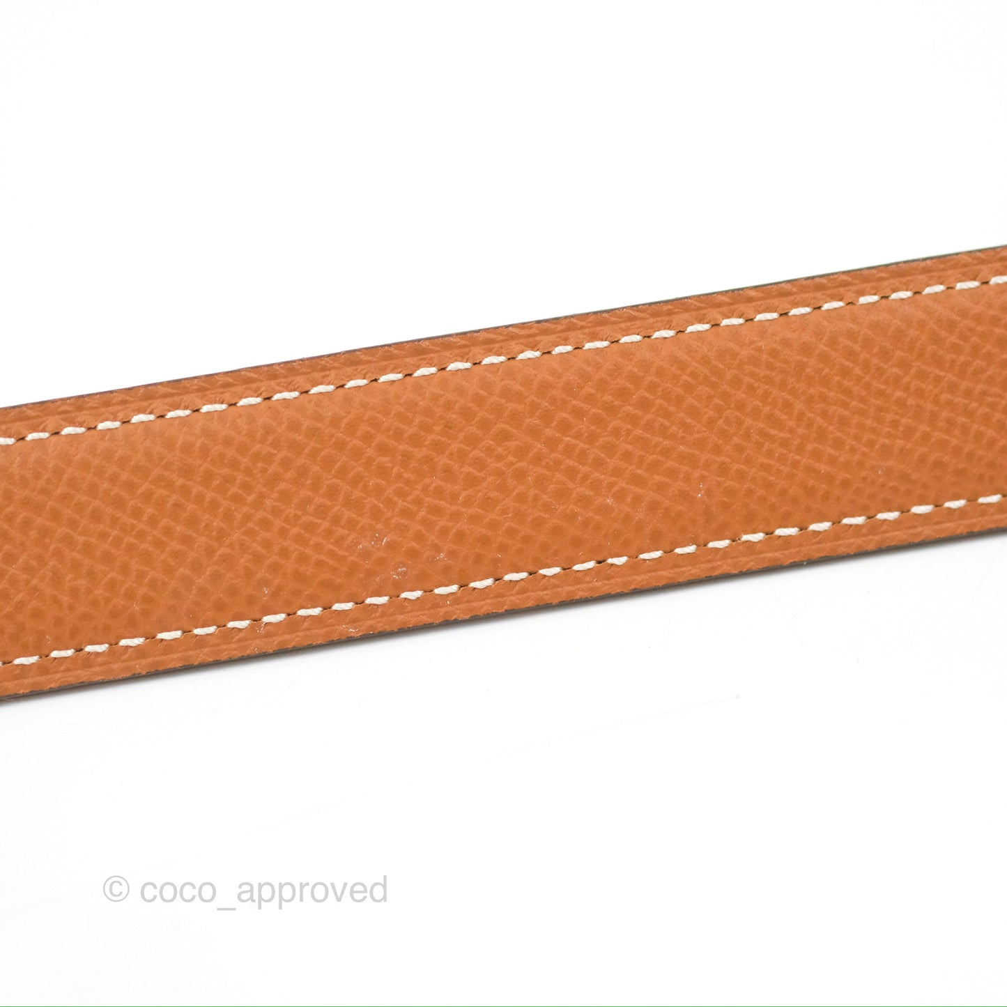 Hermès H au Carre Twist Belt Buckle & Reversible Gold Epsom/Black Swift 24 mm