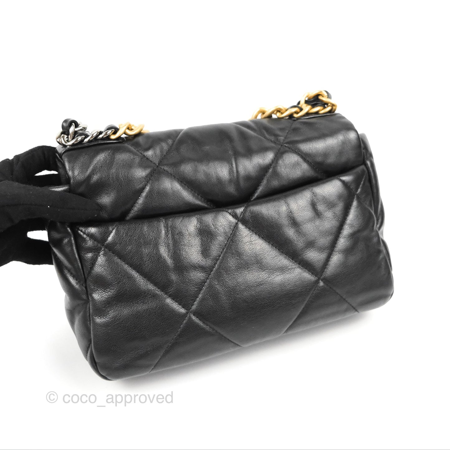 Chanel 19 Small Black Goatskin Mixed Hardware