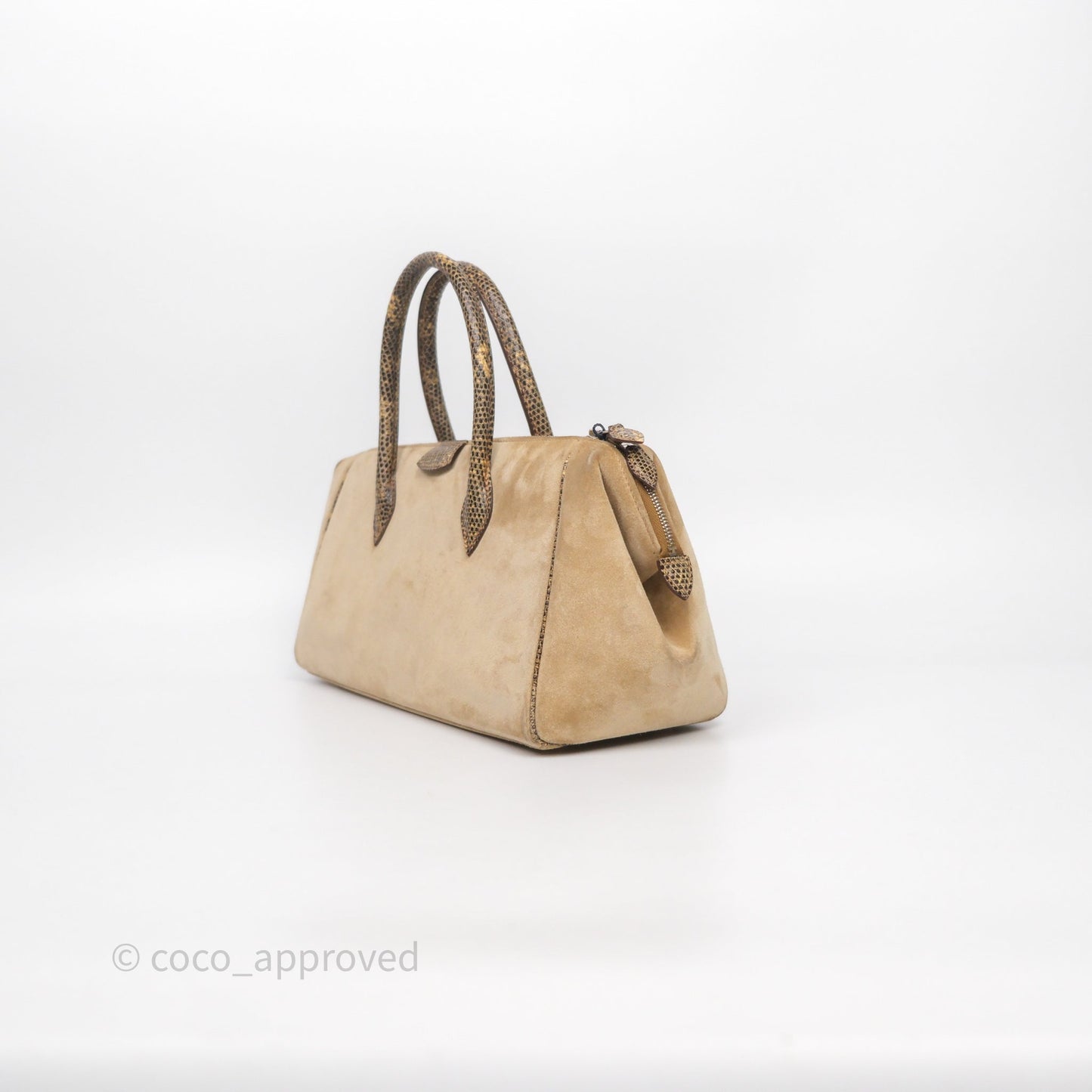 Hermès Beige Veau Doblis Salvator Lizard 27 Bombay Palladium Hardware