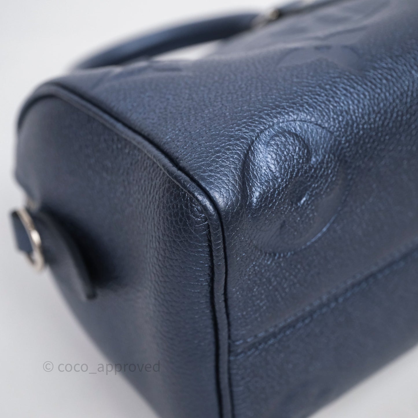 Louis Vuitton Speedy Bandoulière 20 Monogram Empreinte Navy