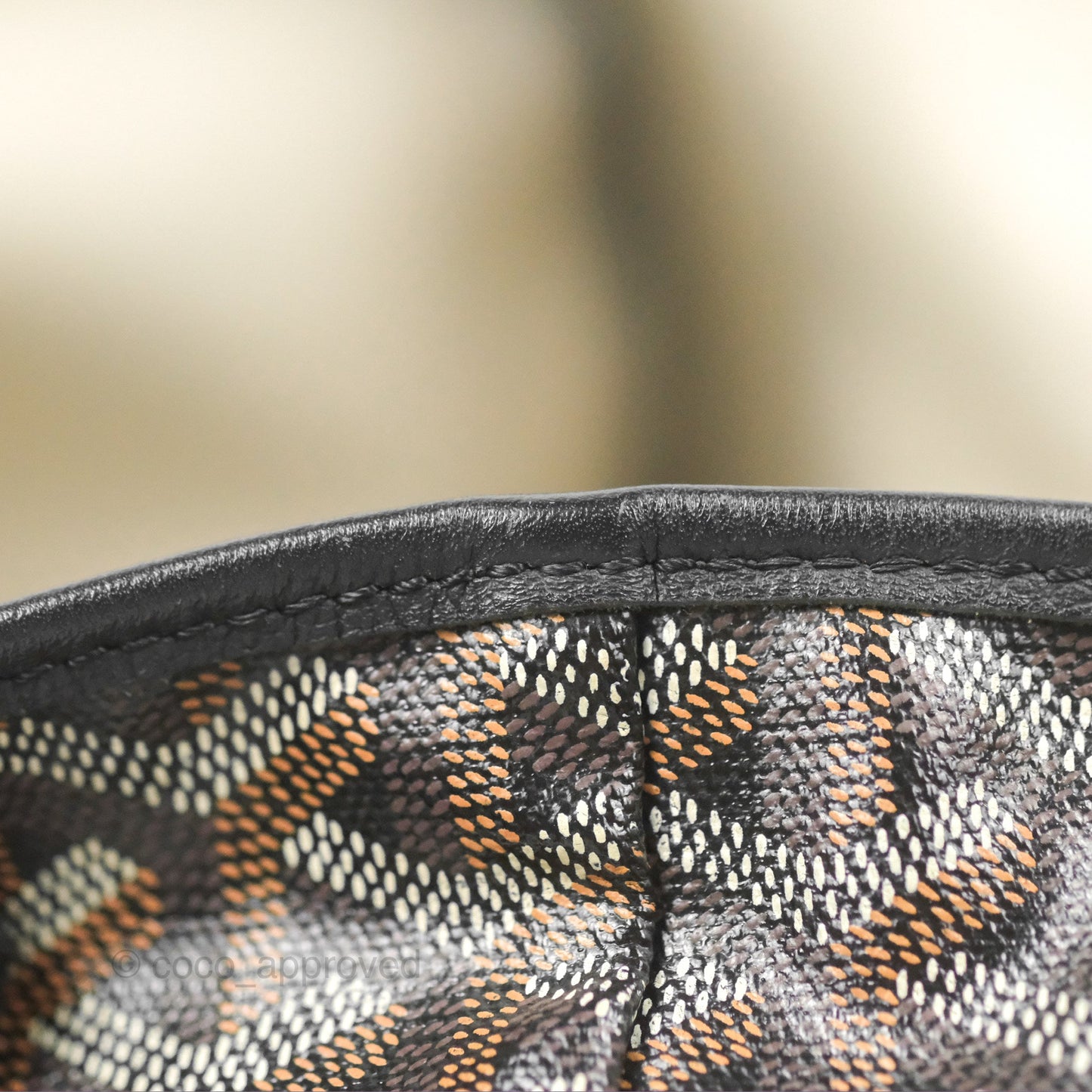 Goyard Saint Louis Black Goyardine Canvas PM⁣⁣⁣⁣⁣⁣⁣⁣⁣⁣⁣⁣⁣⁣⁣⁣⁣⁣⁣⁣