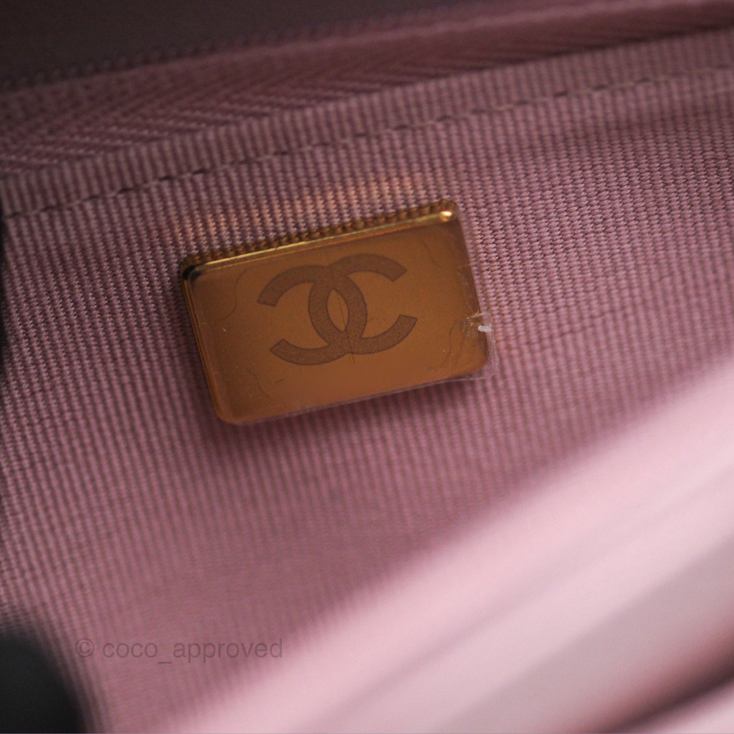 Chanel Heart Adjustable Chain WOC Dusty Pink Caviar Aged Gold Hardware