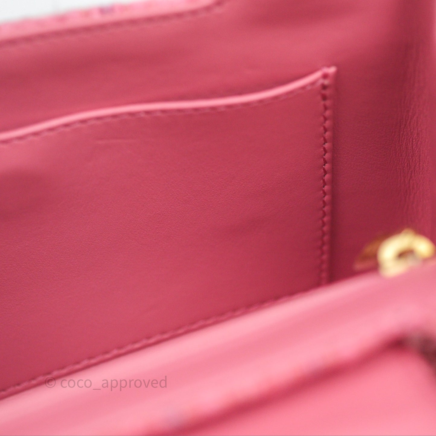 Chanel Kelly Bag Pink Tweed Aged Gold Hardware