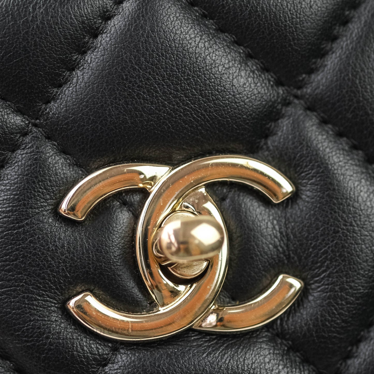 Chanel Quilted Timeless Tote Black Calfskin Gold Hardware
