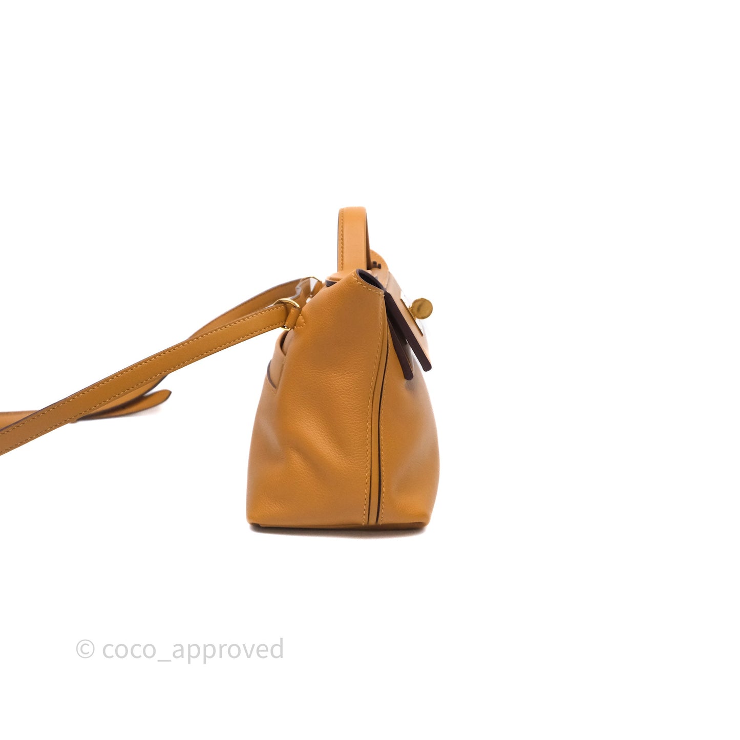 Hermès 24/24 21 Mini Caramel/Sesame/Rouge Sellier Gold Hardware