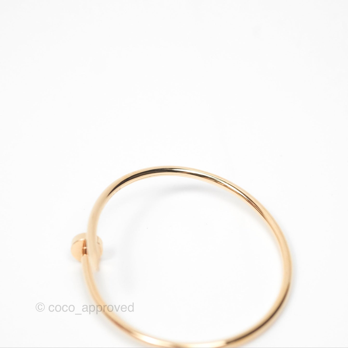 Cartier Small Juste Un Clou Bracelet Rose Gold Size 15