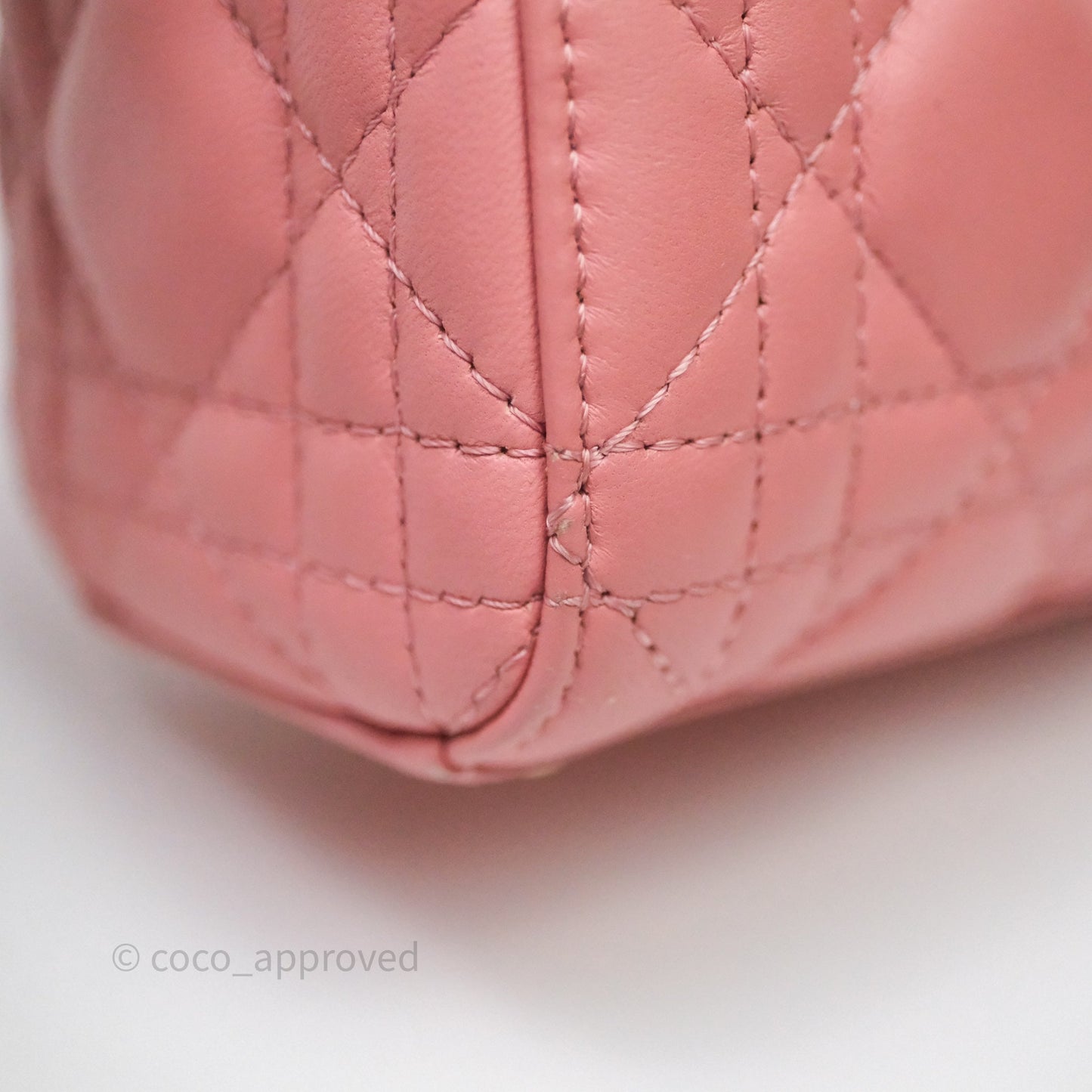 Christian Dior Mini Lady Dior My ABCDior Bag Pink Cannage Lambskin Gold Haardware