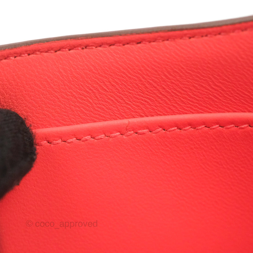 Hermès Constance Mini 18cm Rose Texas Chevre Mysore Palladium Hardware